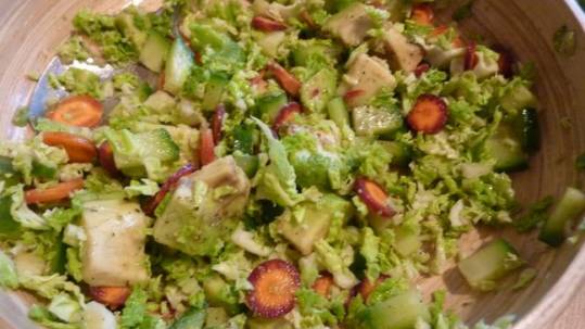 salade de choux vert Les jardins de la cote rotie vente legume ampuis