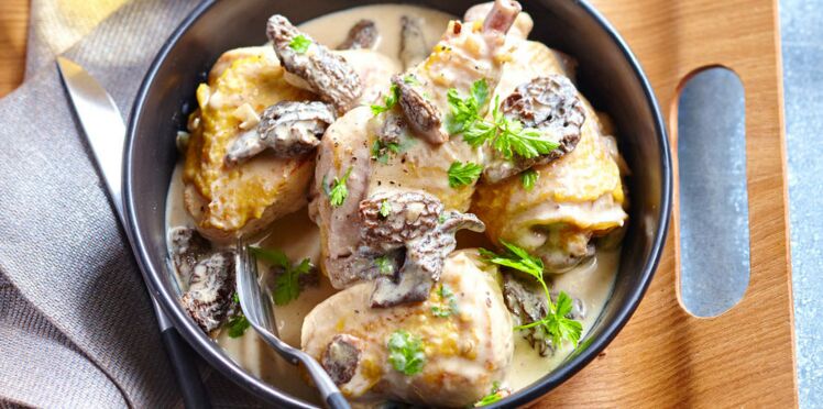 Poulet de Bresse au vin jaune et aux morilles-Les jardins de la cote rotie- Vente de produits alimentaires- Ampuis (1)