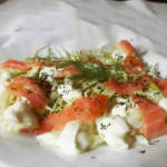 Salade Fenouil saumon mozzarella