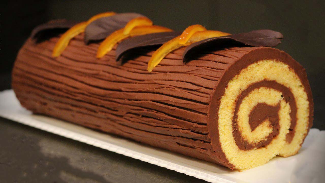 Buche chocolat Orange Les jardins de la cote rotie ampuis