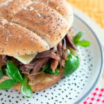 Burger au confit de canard-Jardins de la cote rotie Ampuis